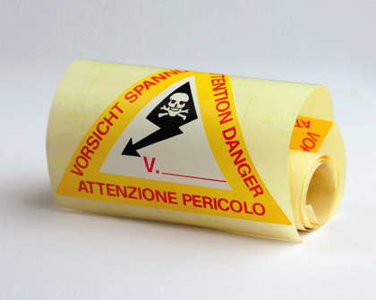 DKC Предупреждающая табличка 120мм