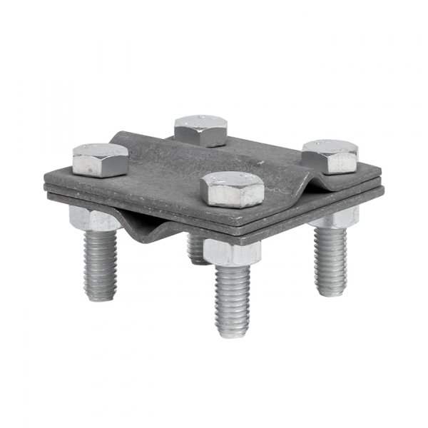 EKF PROxima Зажим крестовидный прут-прут (3 пластины 57x57мм) HZ