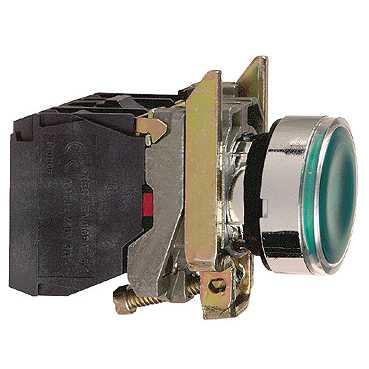 Купить SE XB4 Кнопка с возвратом, с подсветкой 48-120В 22мм XB4BW33G5