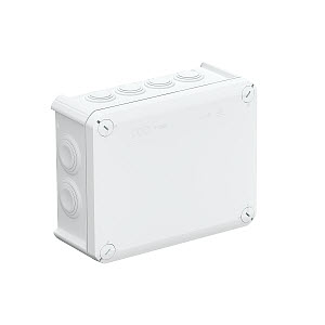 Купить OBO Bettermann Распределительная коробка T160, 190x150x77 мм, трудновоспламеняемая 2007355