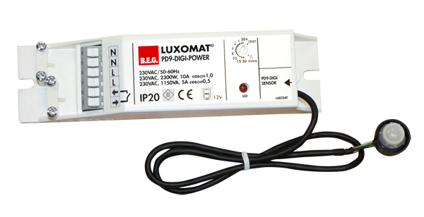 BEG Белый Мини-датчик движения 360°, с выносным блоком, диаметр действия 3м IP20 92917