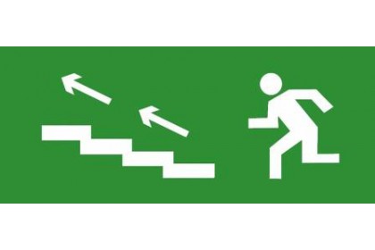 TechnoLux ЭП15 По лестнице вверх налево 140x280 мм ЭП15 140280