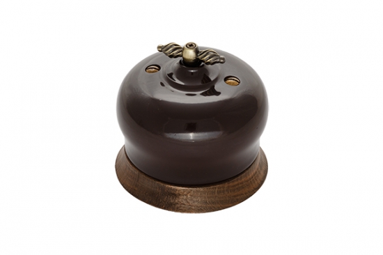 BIRONI Фаберже Керамика Коричневый Переключатель 1-кл B2-201-020/18