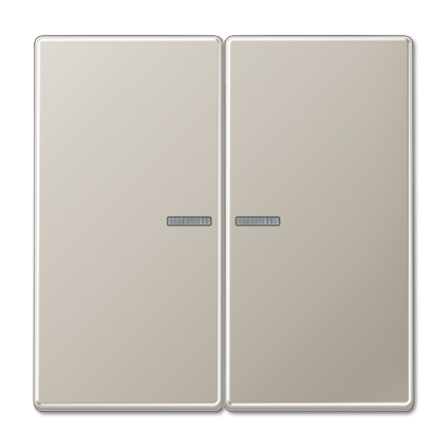 JUNG Клавиша для KNX кнопки, 2 группы с окошком металл нержавеющая сталь ES102KO5