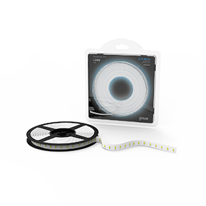 Gauss Лента LED 2835/120-SMD 6.5W 24V DC холодный белый IP65 (блистер 5м) 1/50 311000265