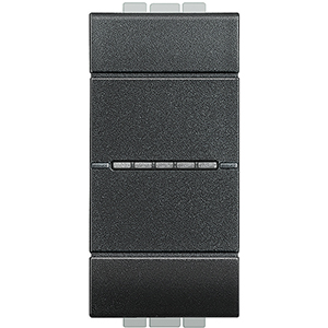 BT LL Антрацит Переключатель промежуточный Axial с безвинтовой зажим, 1 мод L4054