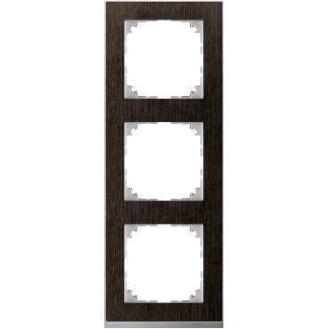 Купить SE Merten SM M-Pure Decor Венге/Алюминий Рамка 3-ая MTN4030-3671