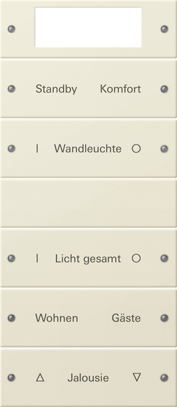 Gira Набор клавиш 5-местный Plus (2+3),  ГРАВИРОВКА 221501