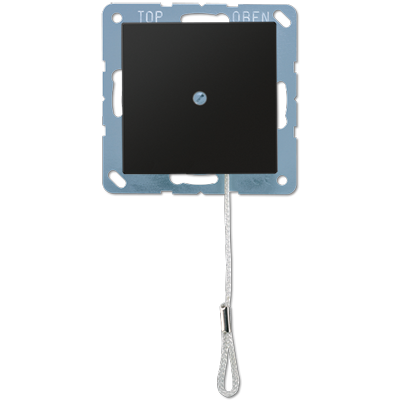 JUNG A Flow/A 550 Черный матовый Выключатель со шнурком (универсальный) 10 A, 250 B A506BFNUZSWM