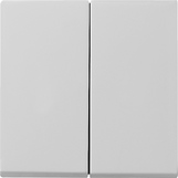 Gira S-55 Сер матовый Клавиша 2-ая с комплектом уплотн. IP44 для клавишн. и кноп.выкл. 0266015