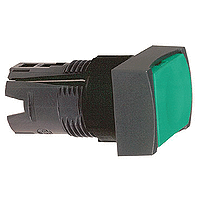 Купить SE Кнопка плоская прямоугольная зеленая ZB6DA3