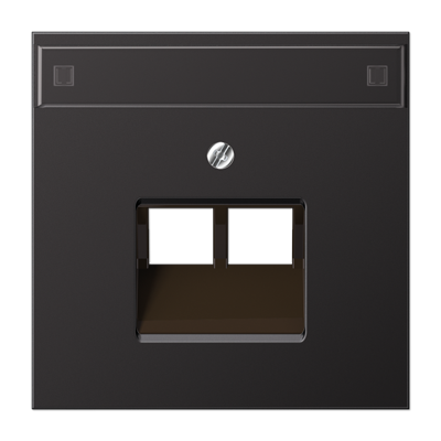 JUNG Крышка для сдвоенной телефонной и компютерной розетки, Dark AL2969-2NAUAD
