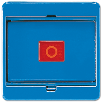 JUNG Клавиша с стеклянной пластиной для выключателей и кнопок синяя 561GLBL