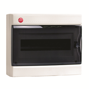 DKC Щиток настен.с дверц.12мод.,IP41,бел.,с усил. клем.блок.1х87312