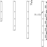 Купить SE Комплект из 2 стоек 1000мм 79000 NSYSPLA100