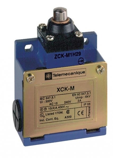 SE Выключатель концевой сталь ролик-плунжер НЗ+НО XCKM110H29 SE Выключатель концевой сталь ролик-плунжер НЗ+НО XCKM110H29