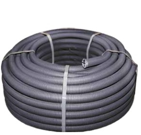 EKF PROxima Труба гофр. FRHF с зондом d63мм (15м.) черная Plast