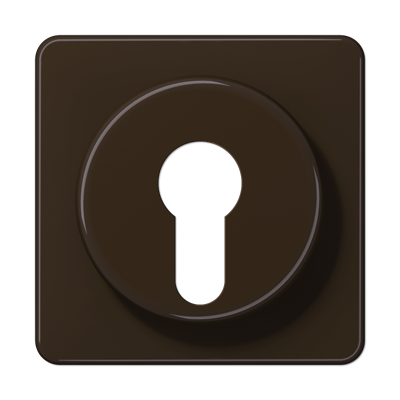 JUNG Крышка для выключателя с замком коричневая CD528BR