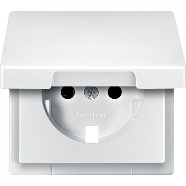 SE Merten SD Белый Центральная плата с крышкой для механизма розетки MTN2340-4019