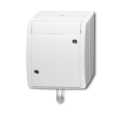 ABB ocean Выключатель жалюзи, без фиксации, откр.монтаж, IP44, серый/сине-зелёный 2CKA001442A0469