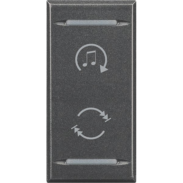 Купить BT MH Axolute Антрацит Клавиша функциональная с символами звуковой системы 1 мод HS4911BF