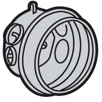 Купить Legrand Batibox Коробка простая бетон 1-местная глубина 58 мм 081940