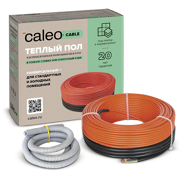 Нагревательная секция для теплого пола CALEO CABLE 18W 120м