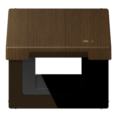 JUNG Рамка с подпружиненной крышкой для USB-механизмов, с центральной платой, латунь Antik ME2990KLUSBAT