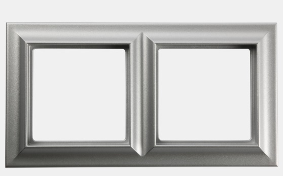 JUNG EcoProfi Standart Алюминий Рамка 2-ая EPS482AL