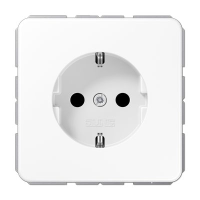 JUNG SCHUKO®-розетка 16 A / 250 B ~ с защитой от детей, белая CD1521BFKIWW