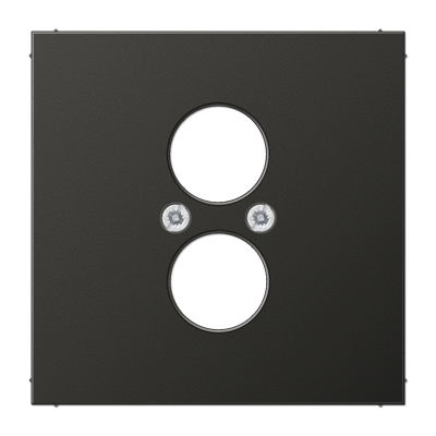JUNG Крышка для 2-х гнезд подключения громкоговорителя антрацит AL2962-2AN