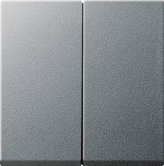 Gira S-55 Алюминий Клавиши 2-е с комплектом уплотн.IP44 для клавишн. и кноп.выкл. 026626