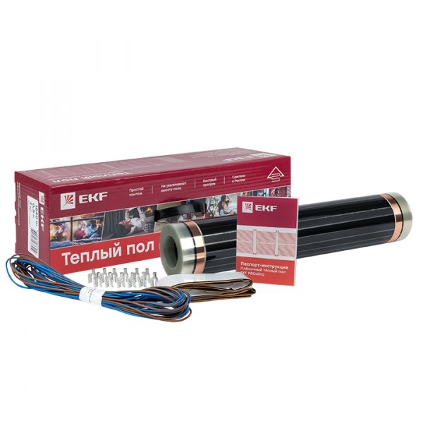 EKF PROxima Инфракрасный пленочный теплый пол 220Вт 1м2 ширина 0,5 метра