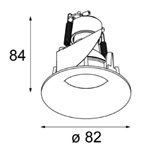 Купить Quest Light Светильник встраиваемый, золотойй, под лампу GU10, IP20 SINGLE LD gold