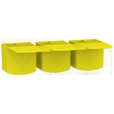 SE ACTI9 Колпачки изолирующие на контакты 1P+N гребенчатых шинок, 12шт A9X21096