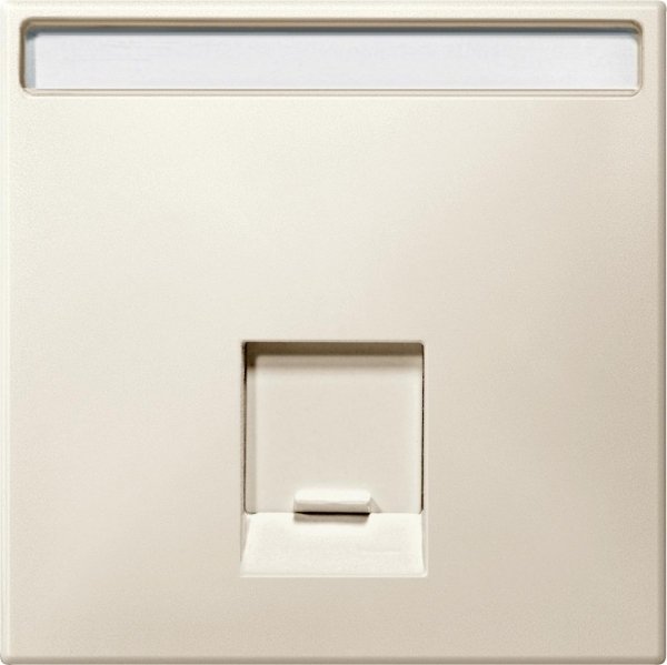 SE Merten SD Беж Накладка розетки ТЛФ/комп 1-ой прямой (термопласт) MTN466444