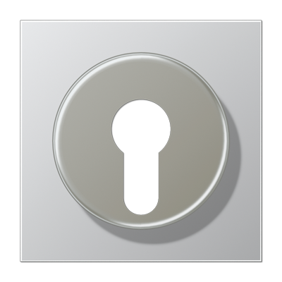 JUNG Крышка для выключателя с замком алюминий AL2928