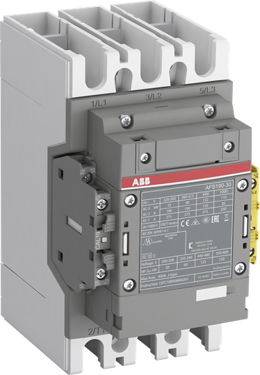 ABB Контактор AFS190-30-12-12 для систем безопасности, с универсальной катушкой управления 48-130В AC/DC 1SFL487082R1212