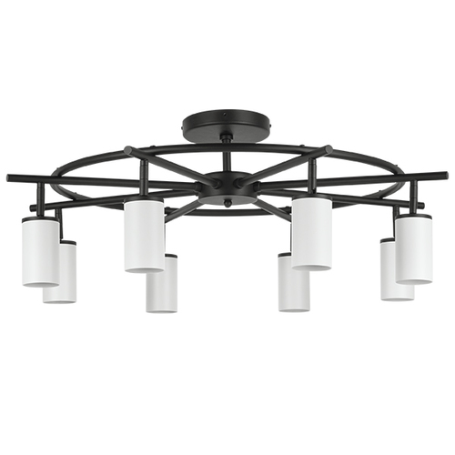 Lightstar LR718368 Люстра RULLO 8х50W GU10 ЧЕРНЫЙ/БЕЛЫЙ (571718+214436-8), шт