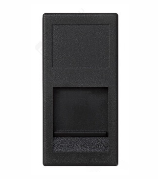 Simon Connect Графит Адаптер на 1 RJ45 CJ545U(FM), CJ546U(FM), шторка, 22,5х45мм KA76-14