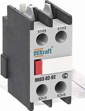 Купить Dekraft Приставка конт. доп.контакты 2НЗ лицевой установки ПК-03