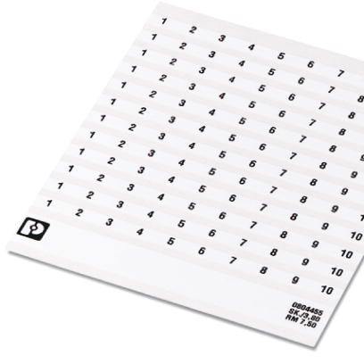 Phoenix Contact Маркировка для клеммных модулей SK 7,5/3,8:FORTL.ZAHLEN 1-10 0804455:0001