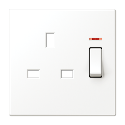 JUNG центральная плата для розетки, British standart BS2171KOWWPL