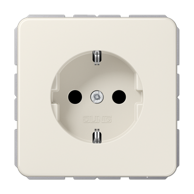 JUNG SCHUKO-розетка, винтовой зажим, защита от детей, слоновая кость CD1521KI