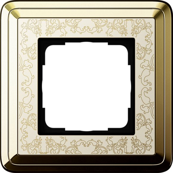 Gira ClassiX Art Латунь/Кремовый Рамка 1-ая 0211673