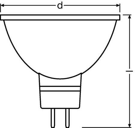 Osram Лампа LED MR16 GU5,3 5,3W 840 220V 4052899938632