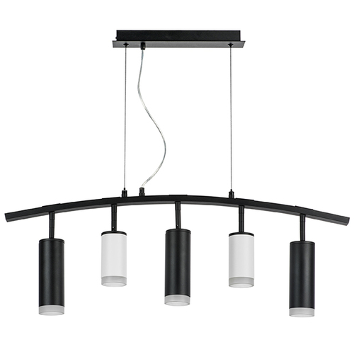 Lightstar LR7353628730 Люстра RULLO 5х50W GU10 ЧЕРНЫЙ/БЕЛЫЙ (571735+214436-2+214487-3+202430-5), шт