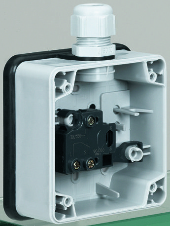 Купить Legrand Plexo Серый Переключатель 1-клавишный,накладной,в сборе,10А, IP66 090460