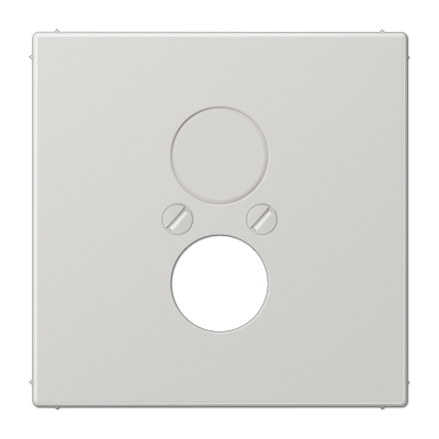 JUNG Крышка для 2-х гнезд (разъемов для громкоговорителей) светло-серая LS962LG