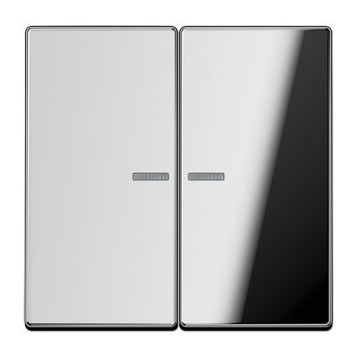 JUNG LS 990 Блестящий хром Клавиша 2-ая с подсветкой GCR2995KO5